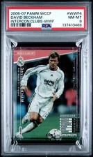 2006 PANINI WCCF INTERCONTINENTAL CLUBS WWF #WWF4 DAVID BECKHAM PSA 8