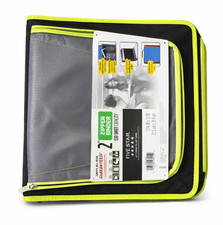 Five Star Zipper Binder 2 Inch 3 Ring 530 Sheet Capacity Black Green