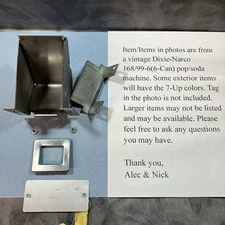 DIXIE-NARCO Coin Return Tray, Bezel & Misc Hardware. Fits 168/99-6 & Others. 