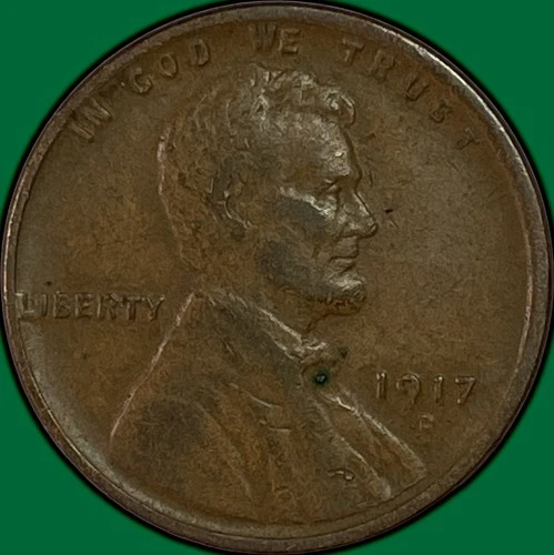 1917-D Lincoln Wheat Cent Choice Very Fine VF+ Coin #33665