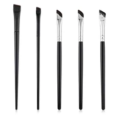 5 PCS Thin Eyeliner Brush, Professional Flat Angled Eyeliner Brush
