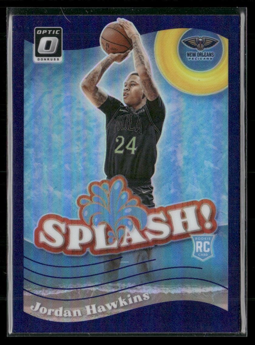 Jordan Hawkins 2023-24 Donruss Optic Splash Purple Prizm Rookie New Orleans
