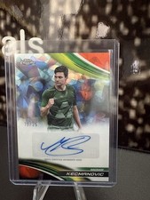 2025 Topps Chrome Tennis Miomir Kecmanovic Auto Black Refractor /10 #CA-MKC