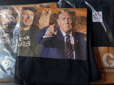 Original DOGE Trump Elon Musk T-Shirt Bayside Made USA Black Adult XL Tee New