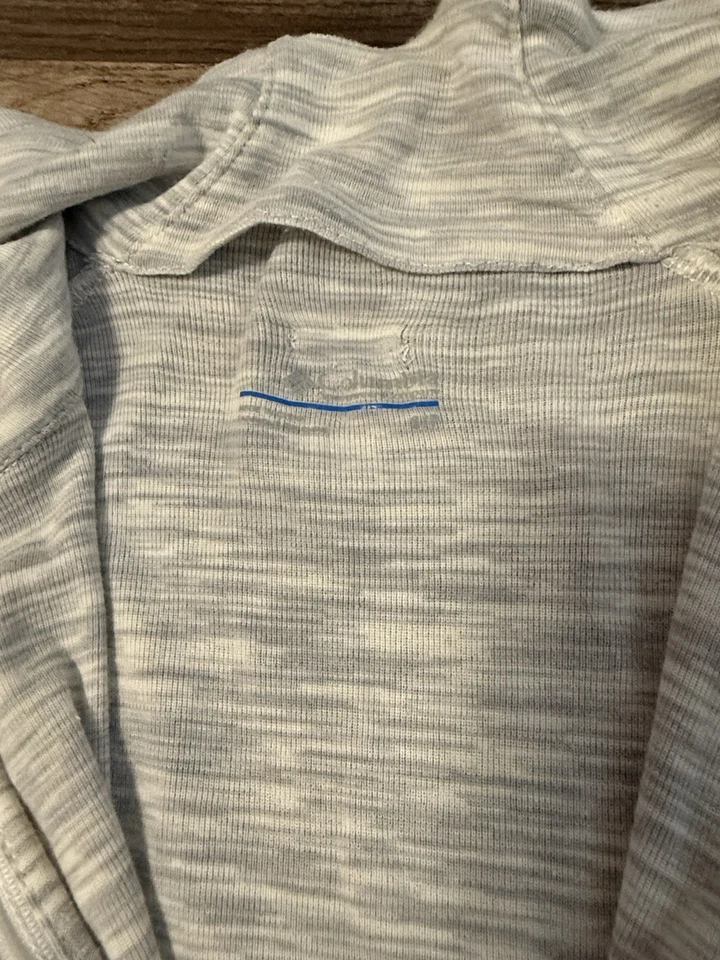 Pulôver Columbia feminino tamanho pequeno 3/4 zíper gola alta manga longa - Imagem 4 de 4