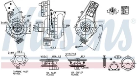 TURBOLADER FÜR VOLVO V70 II (285), VOLVO S60 I (384) - NISSENS 93969