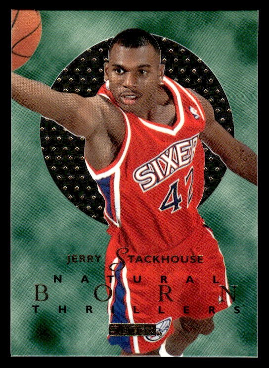Jerry Stackhouse 1995-96 SkyBox E-XL Natural-Born-Thrillers RC #NNO 76ers ESE