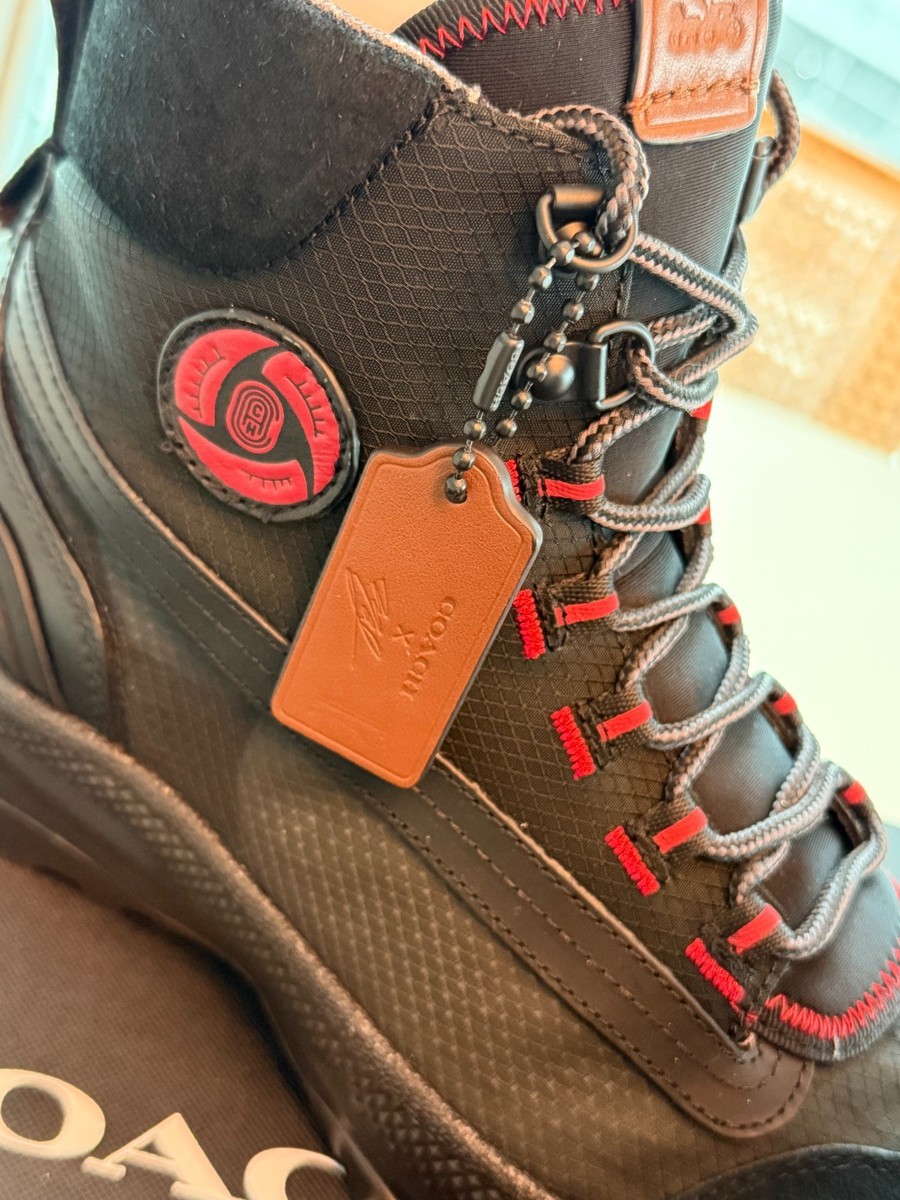 ハマヒルガオ Coach x Naruto x Michael B Jordan Citysole Hiker Boot Sz 9.5 Black