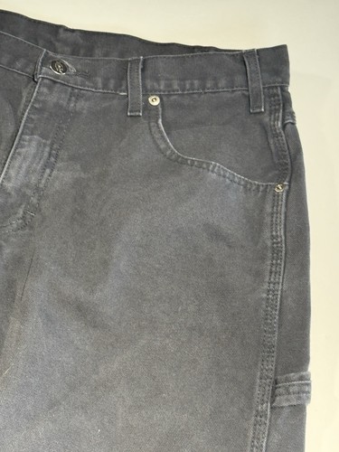 Dickies Relaxed Fit Heavyweight Duck Carpenter Pants Mens 33x30 Black Workwear - Picture 4 of 15