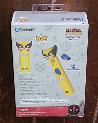 POP! WOLVERINE True Wireless Earbuds w/Touch Control #EP-0700-WOLVERINE - 第 3/3 張圖片