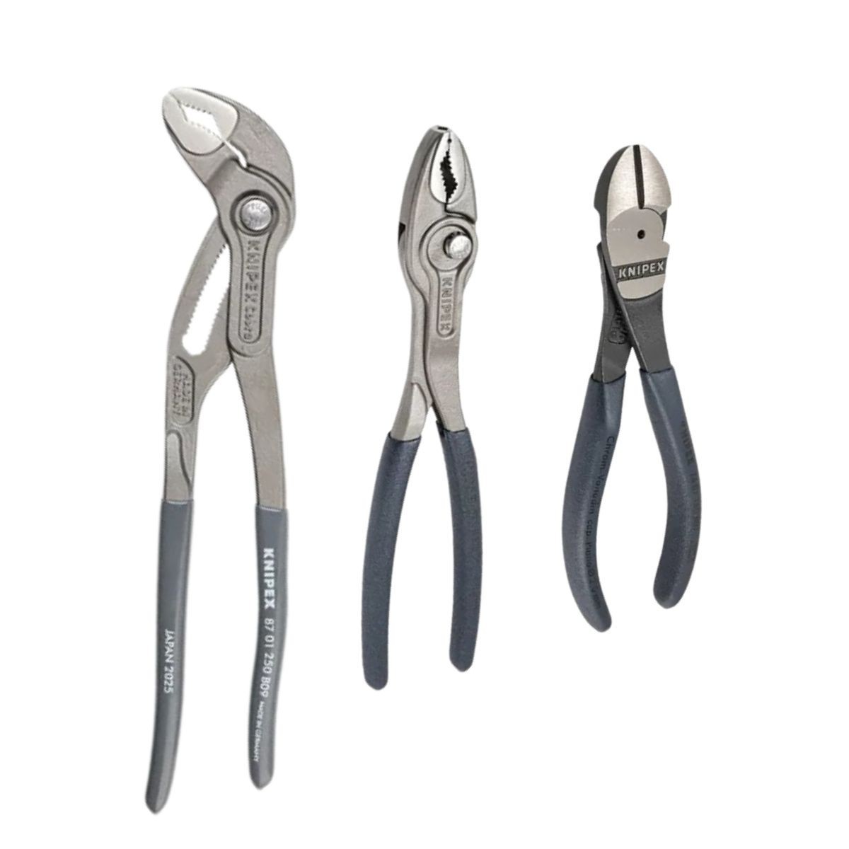 KNIPEX JAPAN 2025 Limited Edition 3pcs Set Slate Grey Cobra 250