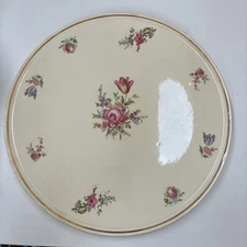 Homer Laughlin Home Institute“Priscilla” 10” Cake Plate Ovenware 1940s Cpics