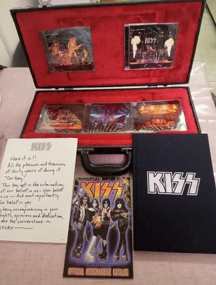 KISS Hell's Guitar Case Type Box Set CD Unopened with Key Official