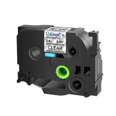 TZ 151 TZE-151 Black on Clear Label Tape 24mm Fit Brother P-Touch Cube Plus 1690