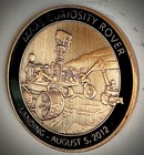 Mars Rover Challenge Coin-Made Of Tested Rover Materials-NASA Souvenir-2012-Big!
