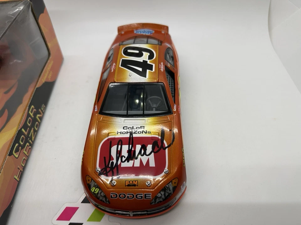Signed 2003 Ken Schrader #49 BAM SEM Dodge Racing Champions Dodge - Image 2 of 3