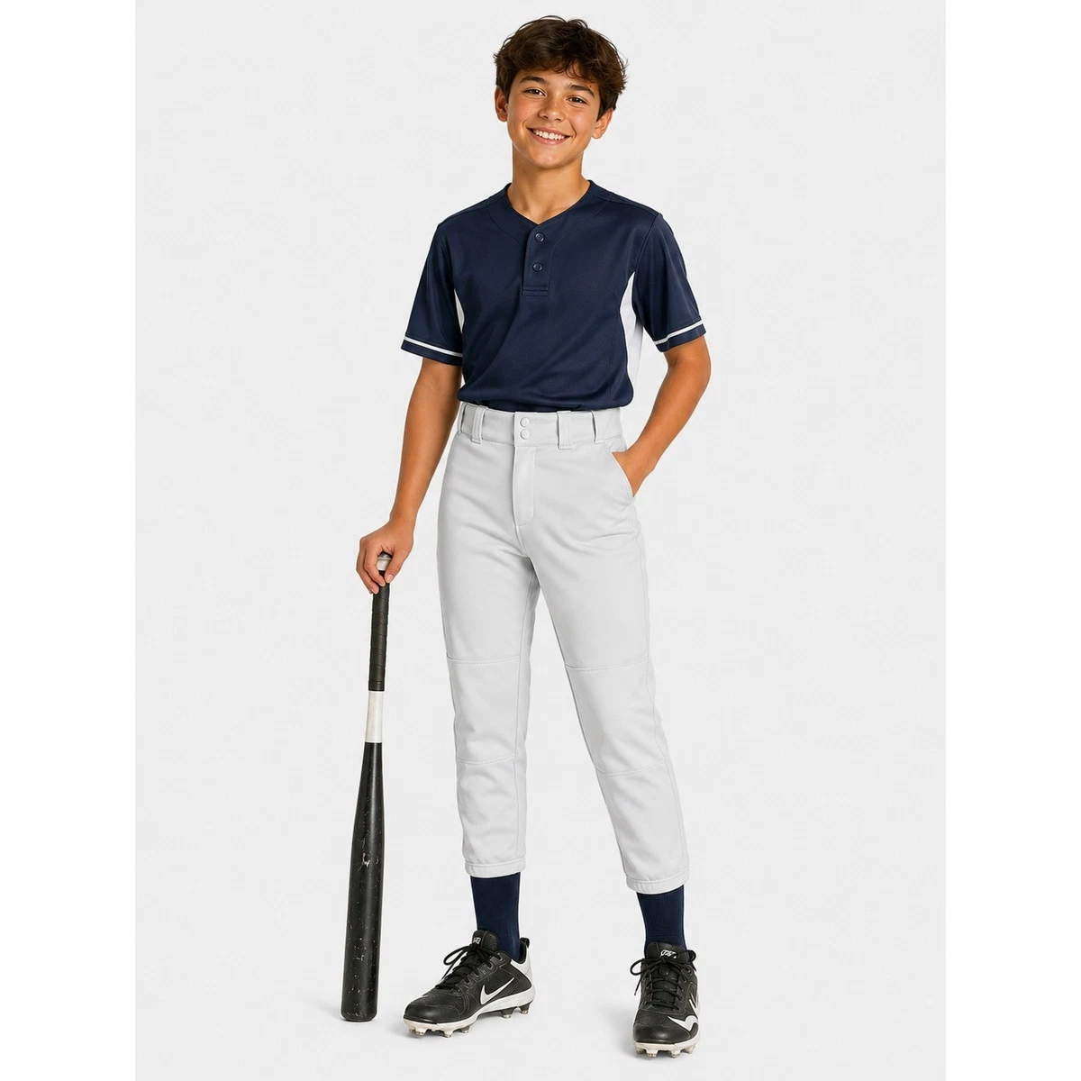 Neu mit Etikett Wilson Jugend Medium weiße Baseballhose verstärkte Knie neu