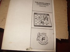 echecs ,manuel jeu d'echec electronique  exellence model EP 12 