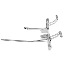 Polished Forward Controls antiskid pegs kit for Harley Low Rider FXDL Dyna 00-17
