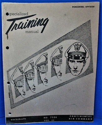 1955 Air Force Air Command Specialized Training Manual in Unread Condition