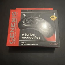 Retro-Bit Official Sega Genesis Controller 6-Button Arcade Pad