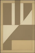 Large Abstract Painting 2x3' Earthtone 4 Geometric Demrin Fine Art Original NEW