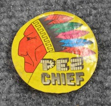 Original Indian Chief Package Decal/Sticker - very rare