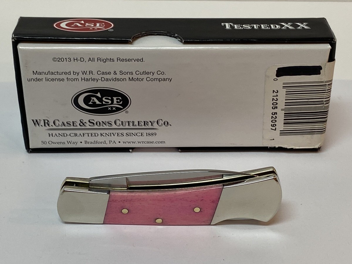 アンティーク デビル アクセサリー ケース ピルケース バイカー ハーレー 古着 CASE XX HARLEY DAVIDSON PINK BONE SMALL LOCK 61225L POCKET KNIFE