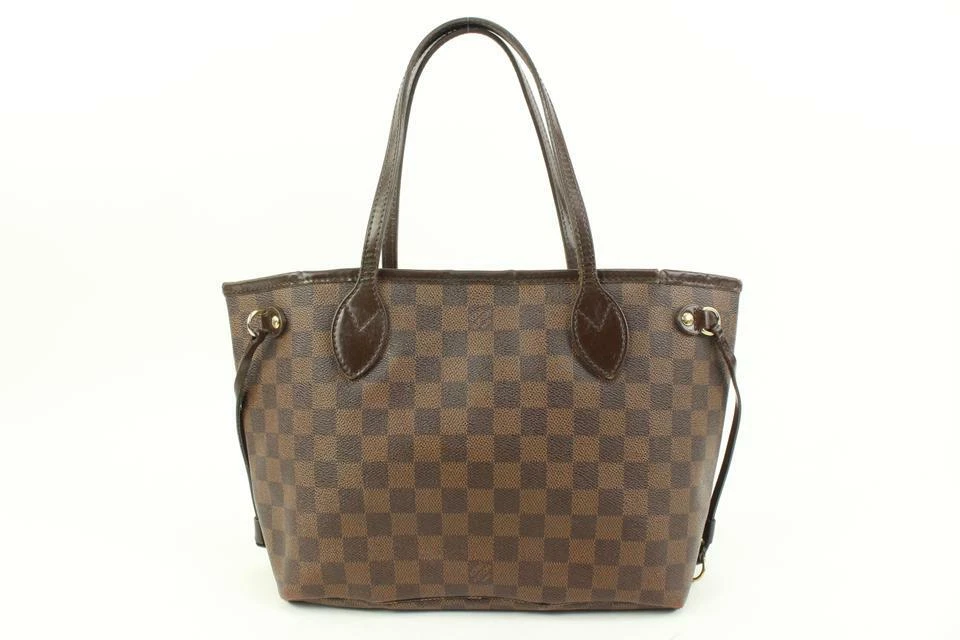 Louis Vuitton 2011 Pre-owned Damier Ebene Neverfull PM Tote Bag - Brown