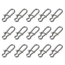 #1 #8 Duo-lock Swivels Snaps 100pcs Stainless Steel Fastlock Fishing Tackles