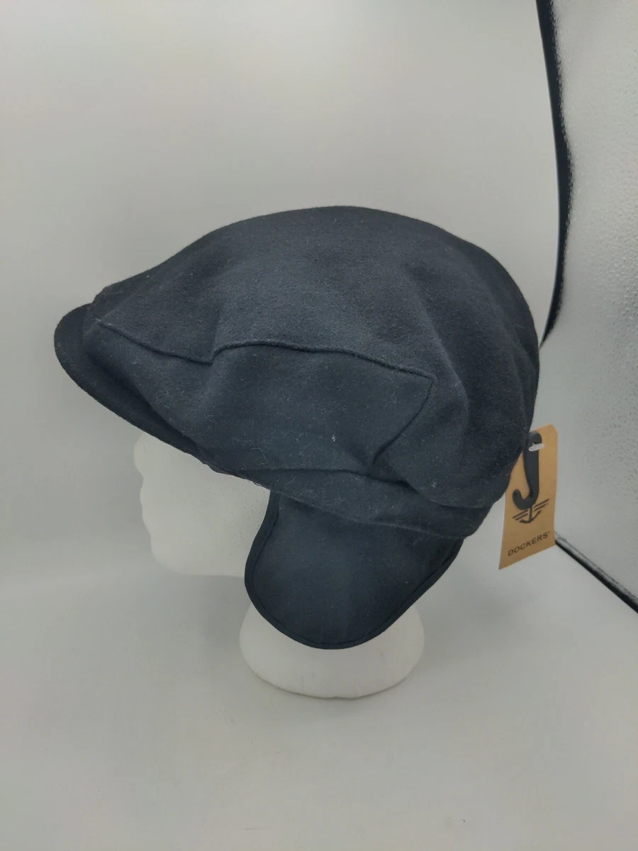 Dockers Men s Black Newsboy Cap Hat Driving M L New eBay