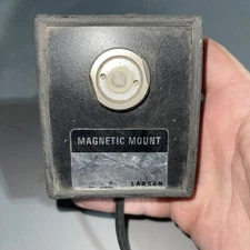 VINTAGE Radiall LARSON MAGNET MOUNT WHIP ANTENNA HAM RADIO COAX CABLE CB Truck