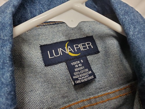 Luna Pier Denim Jacket Size youth Small USA Gymnastics Embroidered on the back - Picture 3 of 3