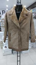 MONTONE SHEARLING Donna Woman Marrone  in vera pelle VINTAGE  tg 44 MON 609 LZ