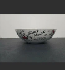 Disney Parks Serving Bowl Winter Christmas Santa Mickey Mouse Sketchbook