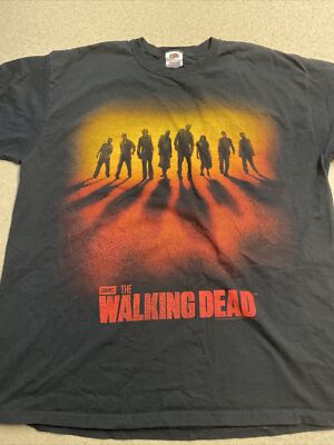 The Walking Dead Fruit Of The Loom Rare 2013 Shirt  Size XL Zombies