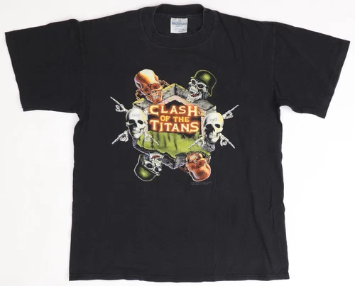 Clash of the Titans North American tour Anthrax Slayer 1990s vintage concert t-shirt, vintage, single stitch, B+ condition