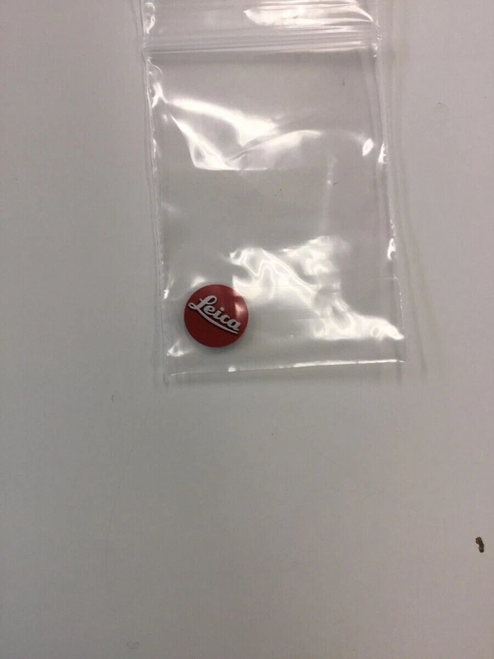 Leica Logo Mark rojo para cámara M6-M7-M8-M9-M10 Q2 Q3 10 mm Japón sin usar FS Foto 2 de 3