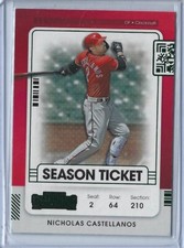 Nicholas Castellanos - #86 - Green - 2021 Panini Contenders