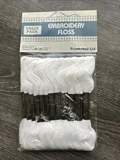 Beachwood Ltd Embroidery Floss Value Pack 12 Skeins 8.75 Yards Each White