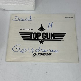 Top Gun Nintendo Entertainment System 1987 NES Complete In Box Konami Maverick