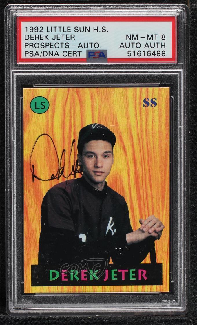 Derek Jeter 2020 Topps Transcendent Captain Final Season Glove Patch Autograph 3/3