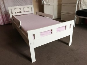 Kinder Bett Juniorbettgestell inkl. Federmatratze ...