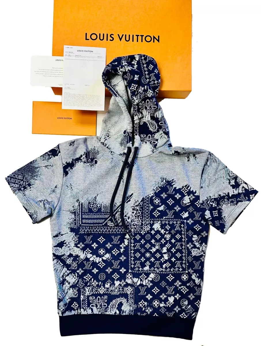 Louis Vuitton Monogram Bandana Short-sleeved Denim Shirt