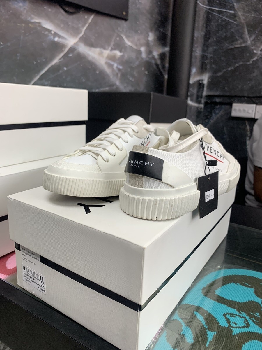 【関税&送料込】Givenchy Sneaker $675 Givenchy City Sport Rear Logo Print Sneakers - WHT/BLUE