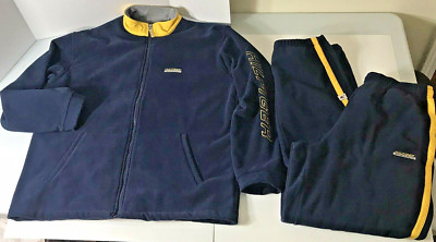 Tommy Hilfiger Vintage Men's Size L Full Zip Jacket Track Pants Suit Set RARE 