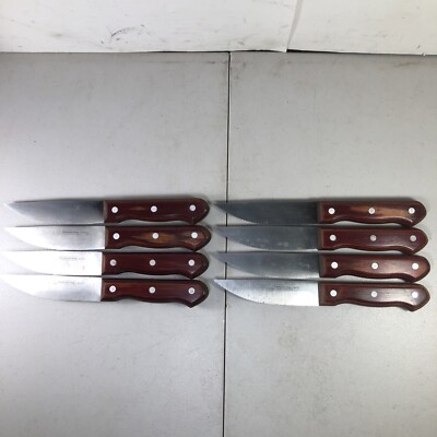 8 Piece Porterhouse Steak Knife Set Tramontina High Carbon Stainless Steel