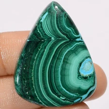 Natural Malachite Chrysocolla Pear Cabochon Gemstone 82.5 Ct 36X28X6 mm GC-36005