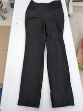 Rafaella Women's Stretch Pull On Elastic Waist Ankle Pant Sz 6 Black AM19