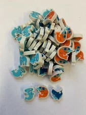 60 Shark Mini Erasers Teacher Supply Sorting Math Counter Homeschool Sea Life